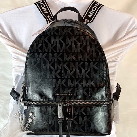 michael kors glossy backpack